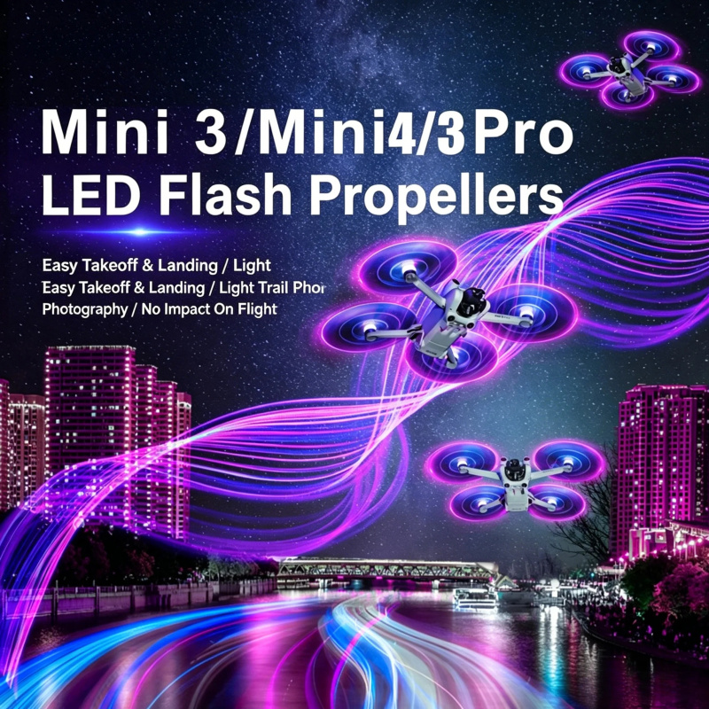 Dji Drone Mini 4 Pro - 2 Pasang Baling-Baling LED Flash untuk