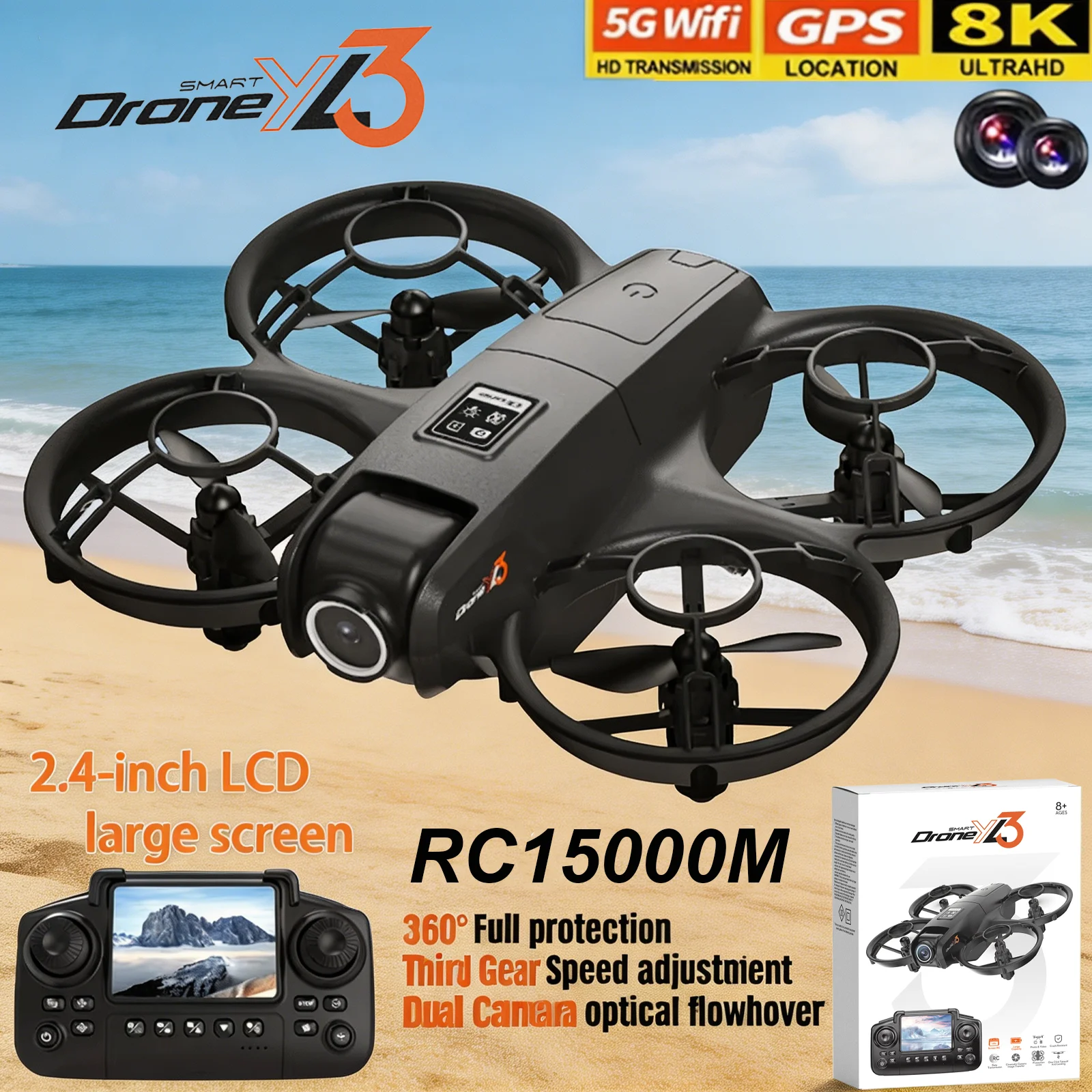 Drone Camera Night Vision - Drone RC YL3 Baru 8K 1080P