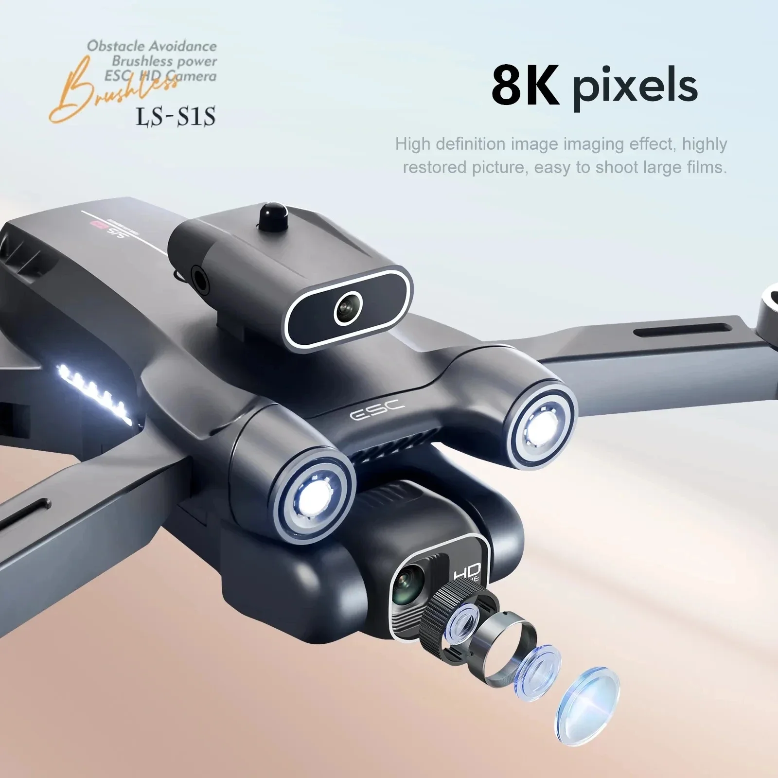 S1S Drone kamera GPS 5G 8K pro - Drone Camera Mount ulasan dan harga