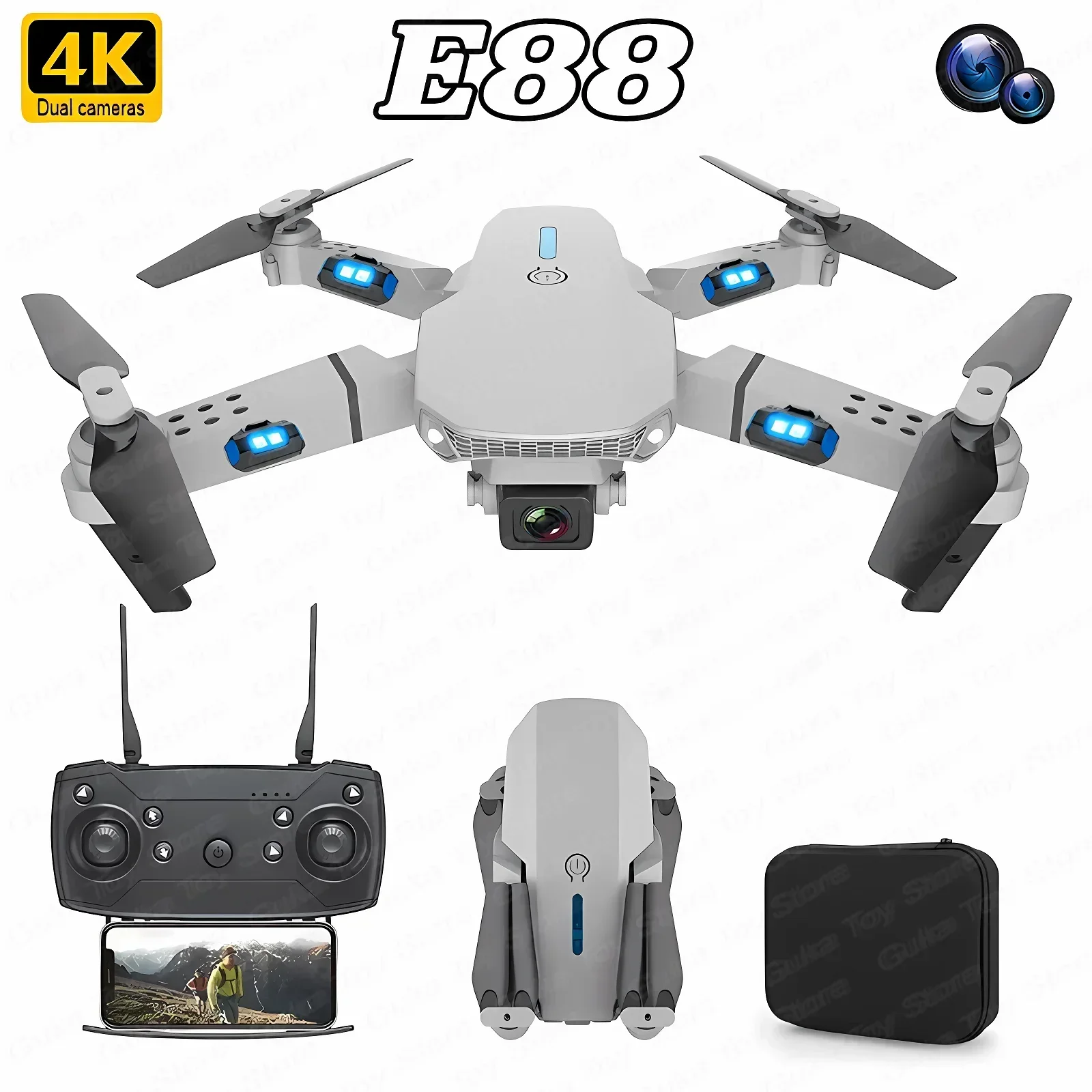 E88 Pro Drone FPV kamera sudut - Drone Camera Mount ulasan dan harga