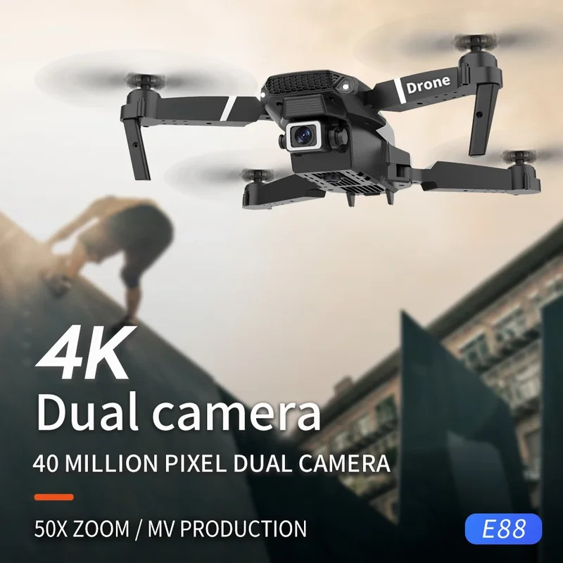 E88 Pro Drone Lipat Cerdas Men - Drone Camera Mount ulasan dan harga