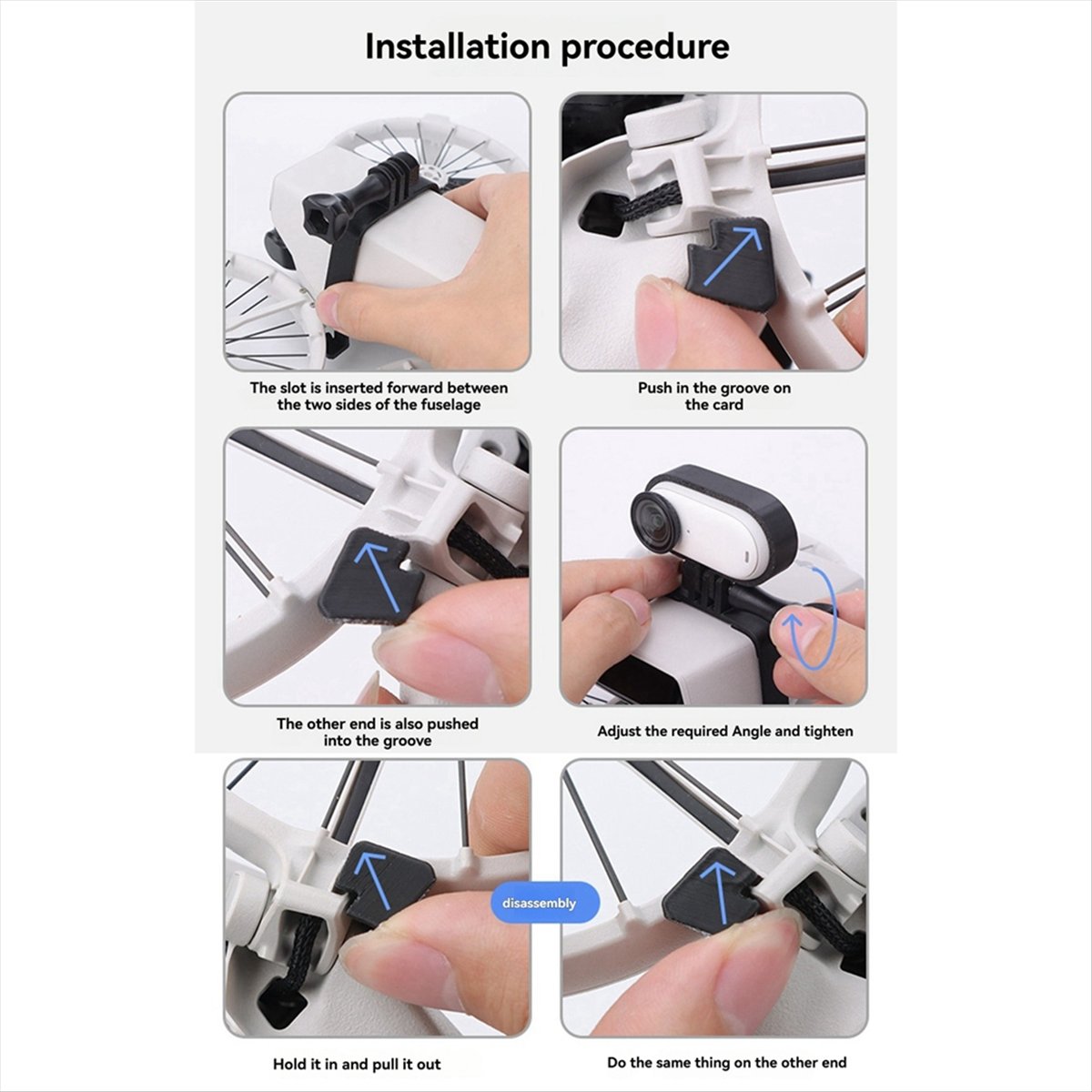 Braket Ekspansi Atas untuk Eks - Drone Camera Action ulasan dan harga
